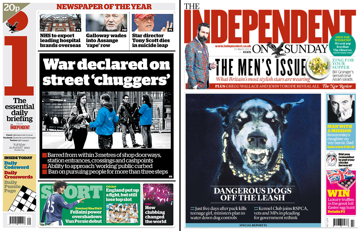 i and The Independent on Sunday