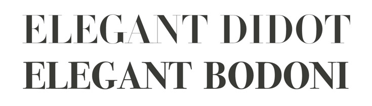 Didot & Bodoni